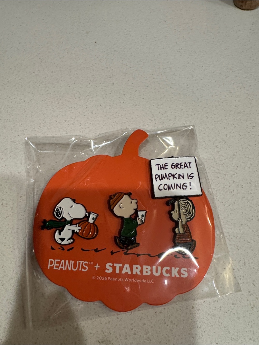 Starbucks peanuts collection pin set
